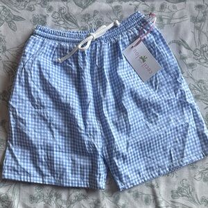 NWT Cecil and Lou Boys Gingham Swim Shorts